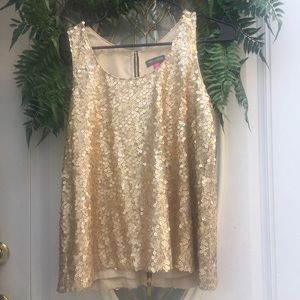 Gold sequin top